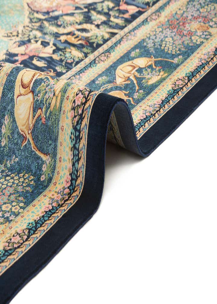 6' 6 x 9' 8 Ghom Design Rug