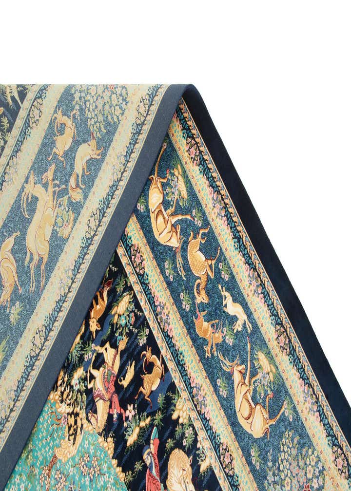 6' 6 x 9' 8 Ghom Design Rug