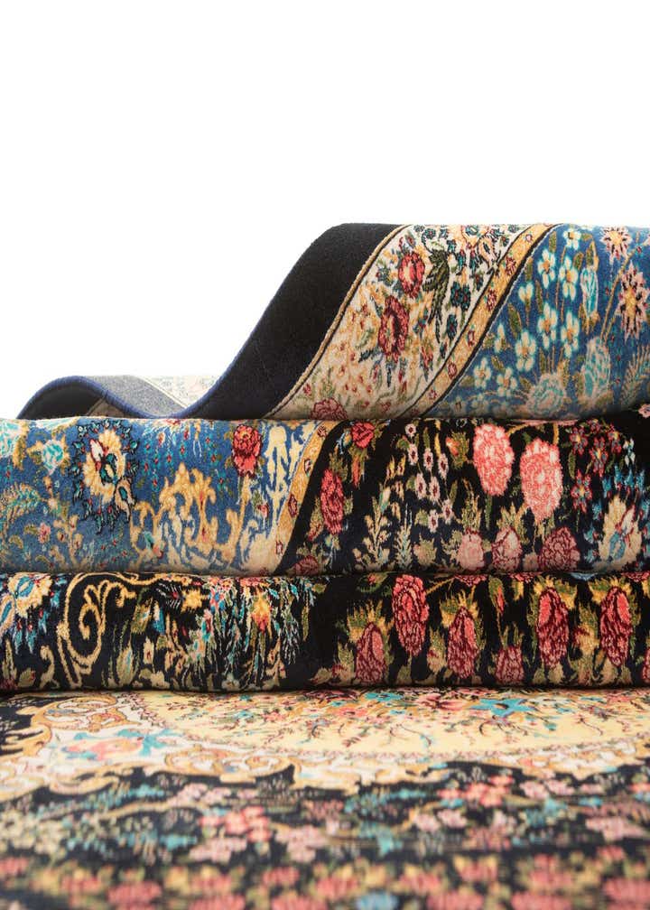 6' 7 x 9' 7 Ghom Design Rug