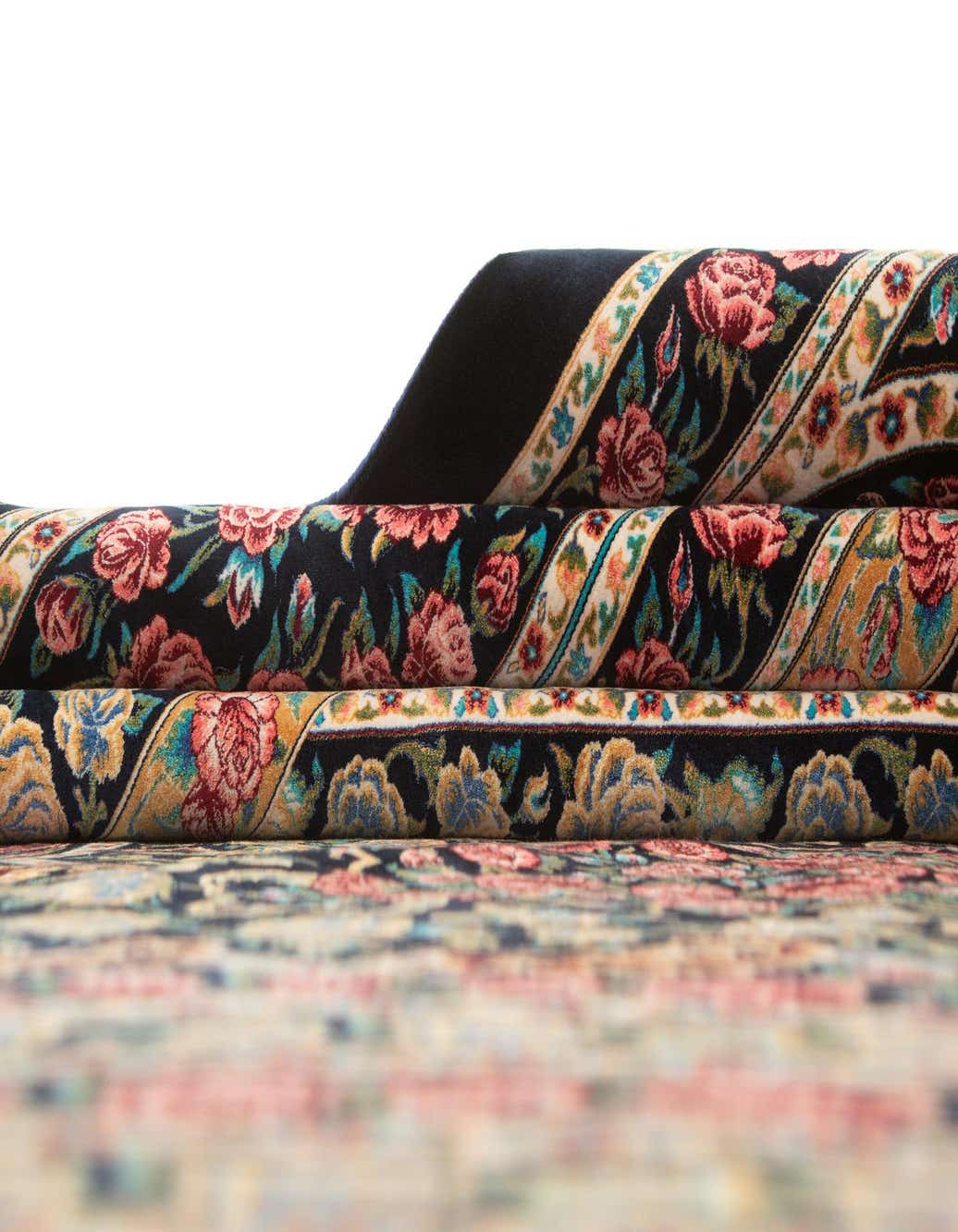 8' x 11' 4 Ghom Design Rug