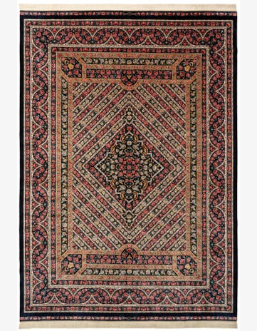 7' 11 x 11' 4 Ghom Design Rug