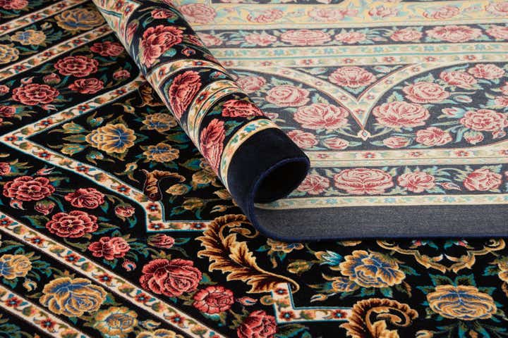 7' 11 x 11' 4 Ghom Design Rug