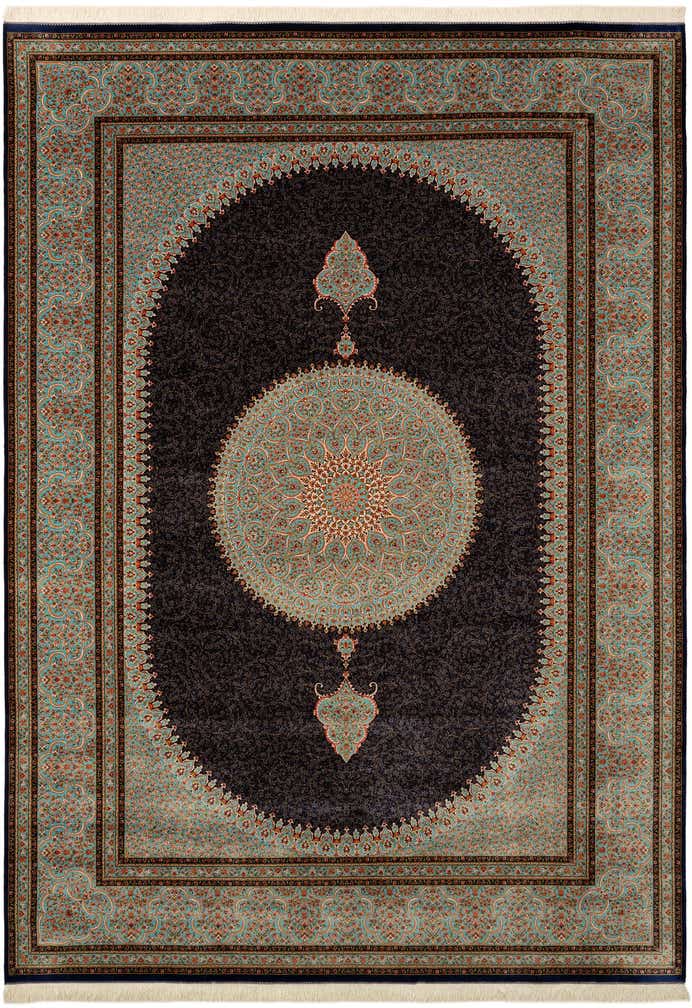 8' x 11' 4 Ghom Design Rug