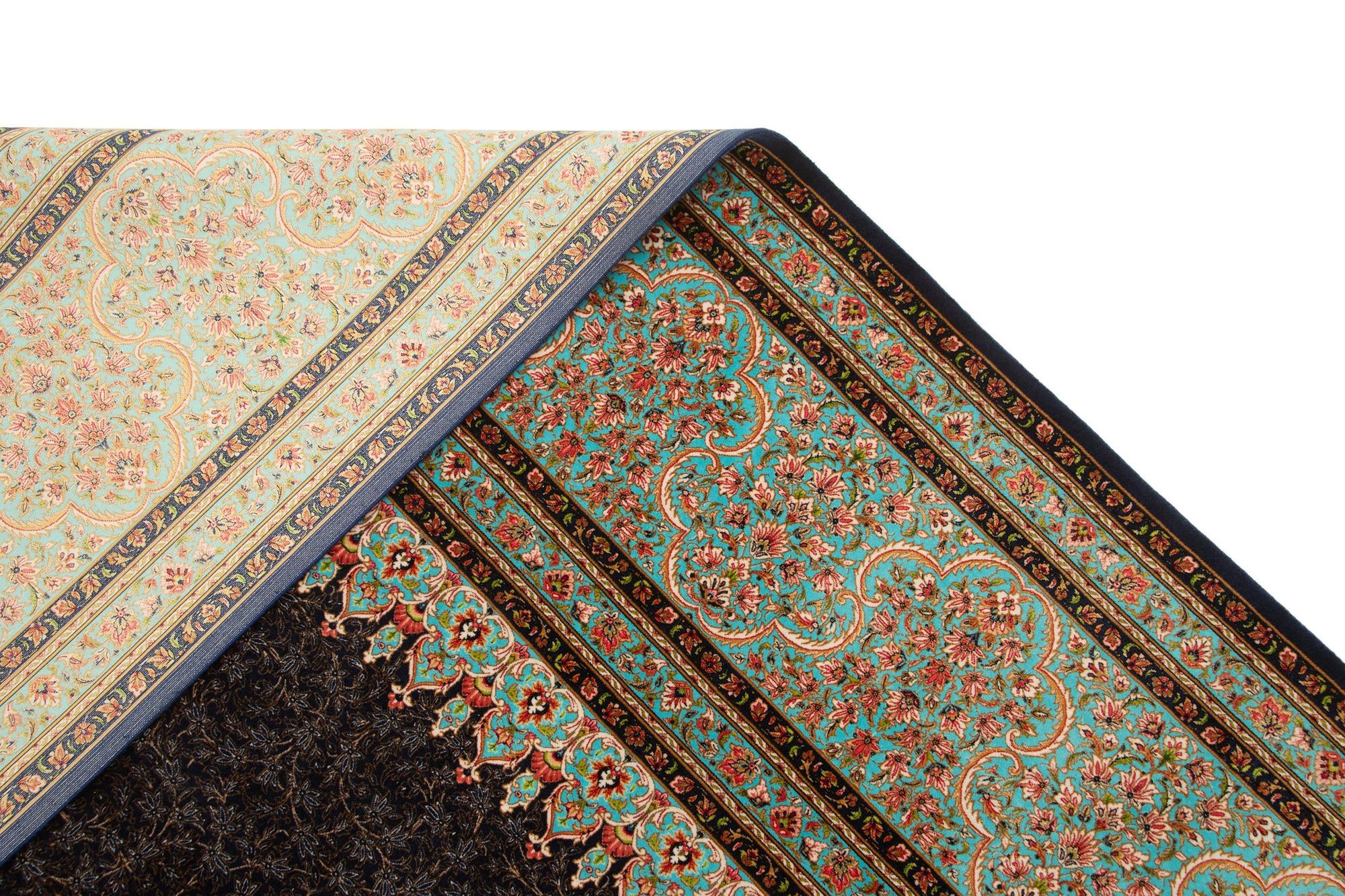 8' x 11' 4 Ghom Design Rug