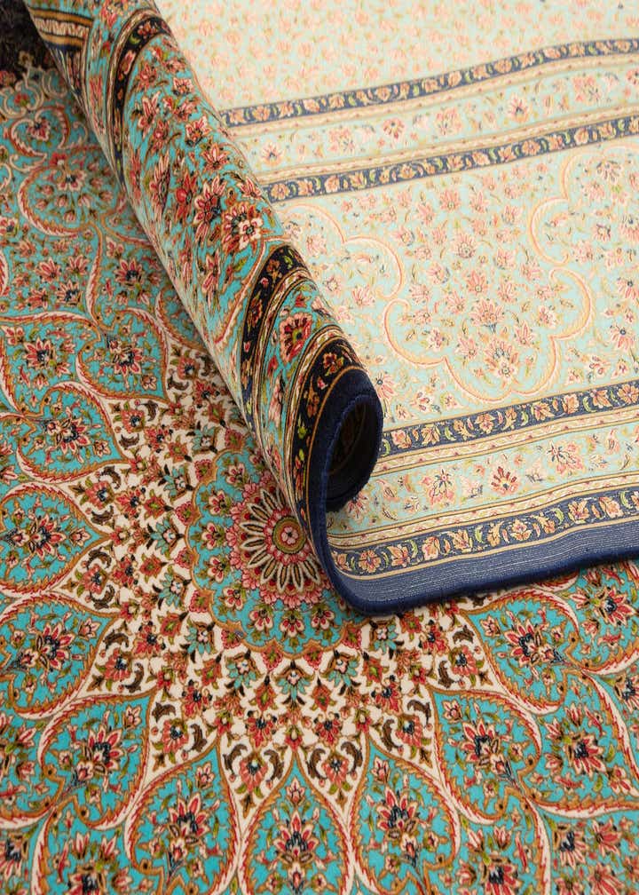 8' x 11' 4 Ghom Design Rug