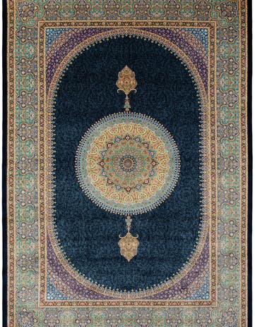 6' 6 x 9' 6 Ghom Design Rug