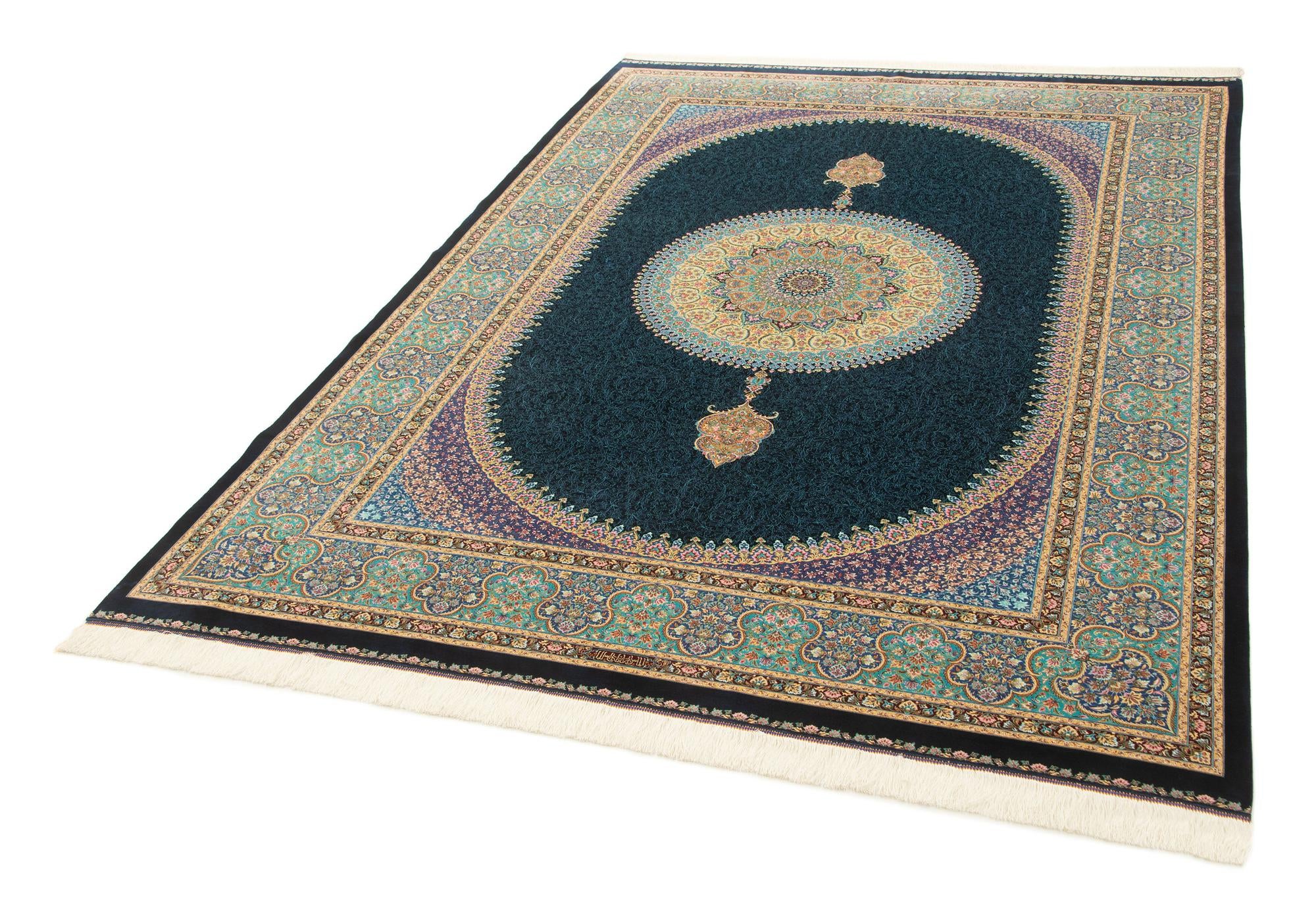 6' 6 x 9' 6 Ghom Design Rug