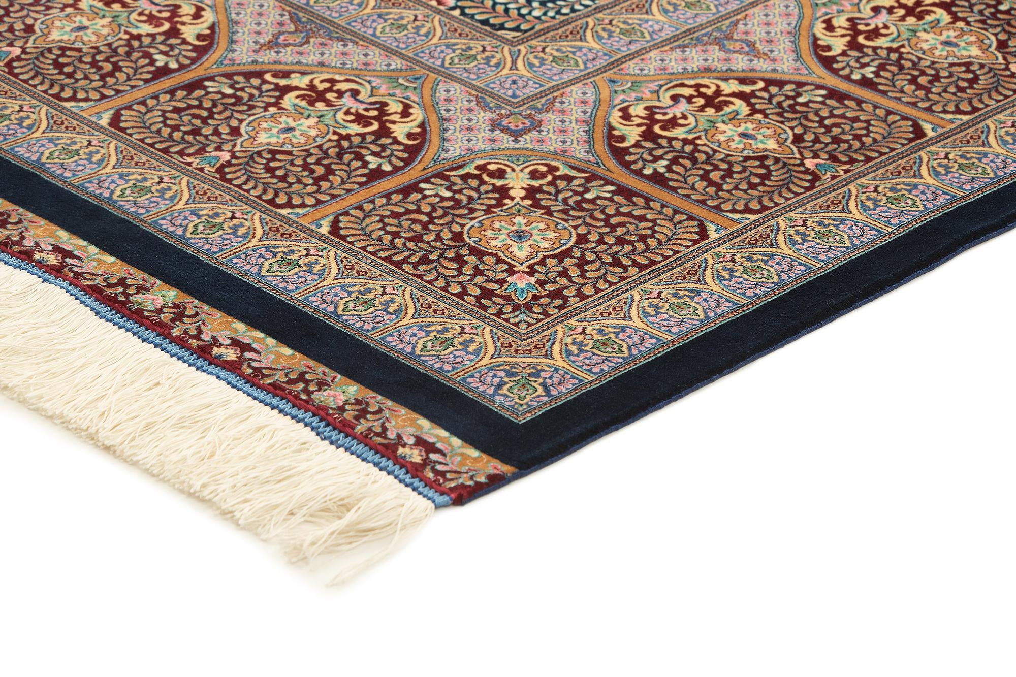 6' 6 x 9' 7 Ghom Design Rug