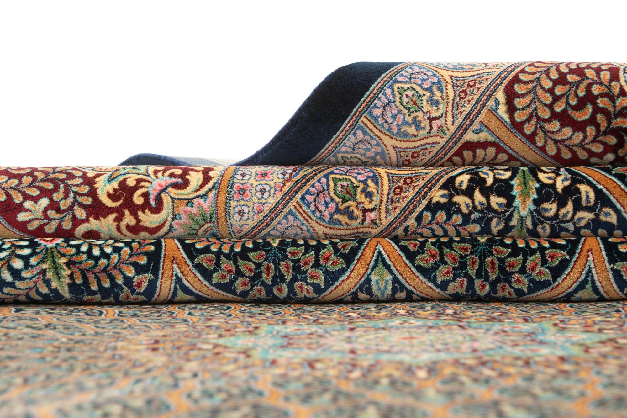 6' 6 x 9' 7 Ghom Design Rug