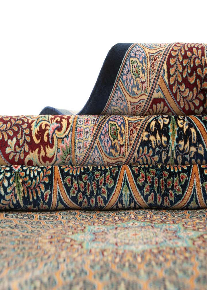 6' 6 x 9' 7 Ghom Design Rug