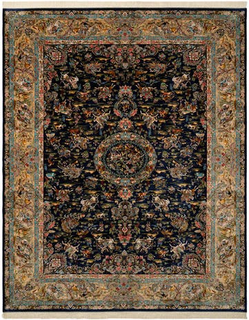 8' 2 x 11' 4 Ghom Design Rug