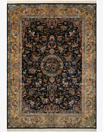 8' 2 x 11' 4 Ghom Design Rug