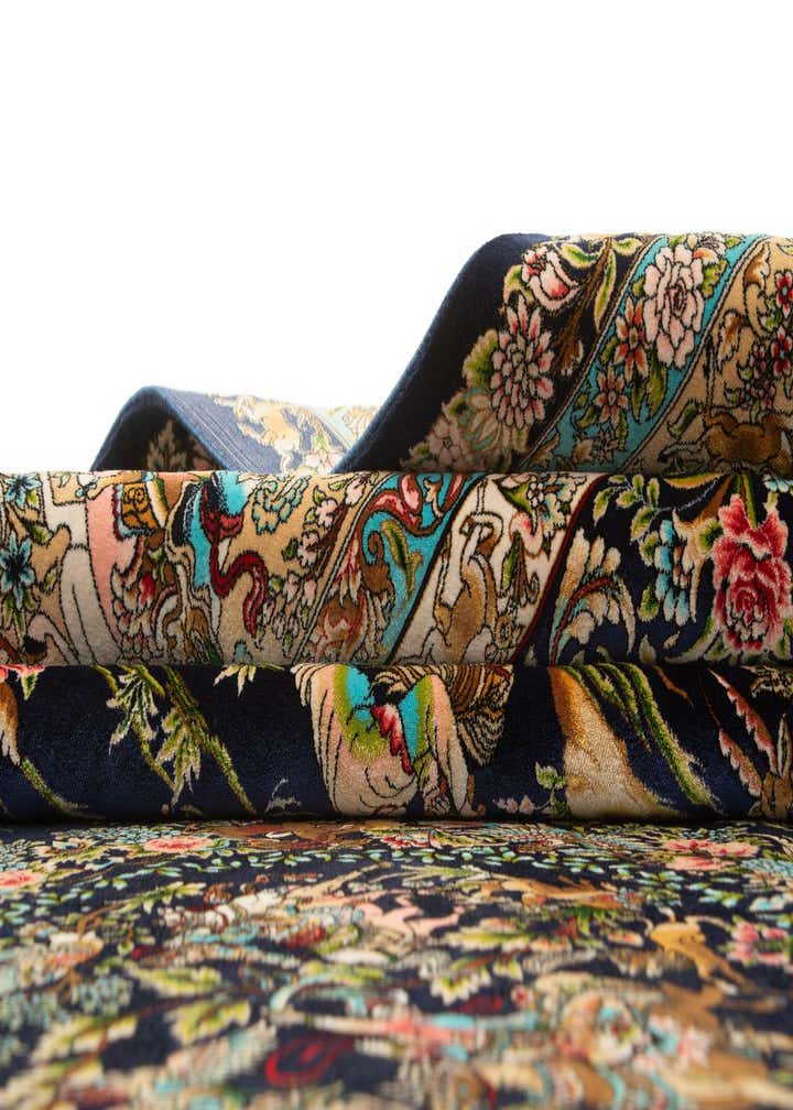 8' 2 x 11' 4 Ghom Design Rug