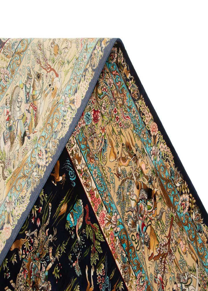 8' 2 x 11' 4 Ghom Design Rug