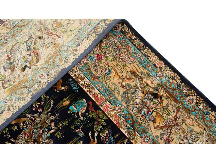 8' 2 x 11' 4 Ghom Design Rug