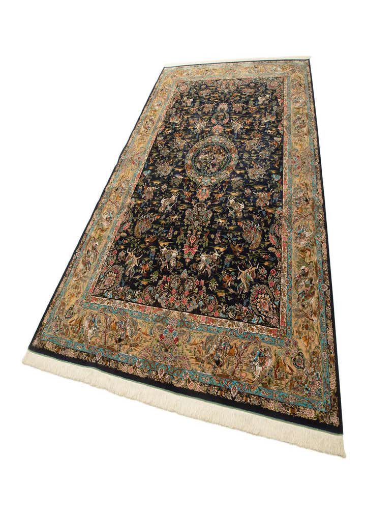 8' 2 x 11' 4 Ghom Design Rug