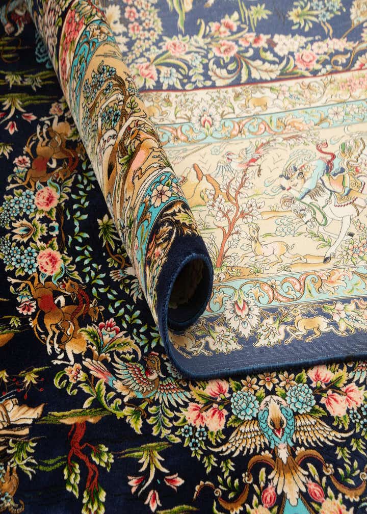 8' 2 x 11' 4 Ghom Design Rug