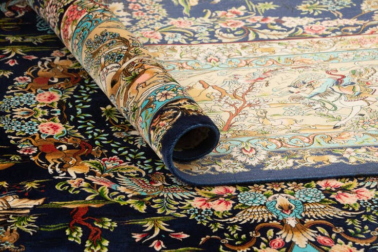 Detail image of 8' 2 x 11' 4 Ghom Design Rug