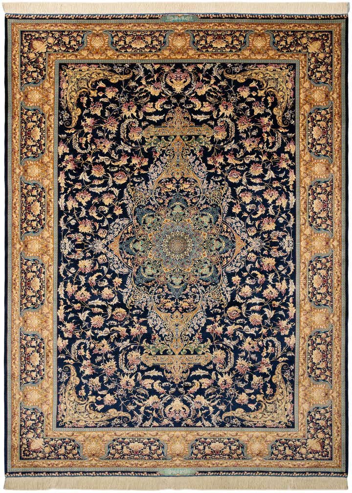 6' 6 x 9' 7 Ghom Design Rug