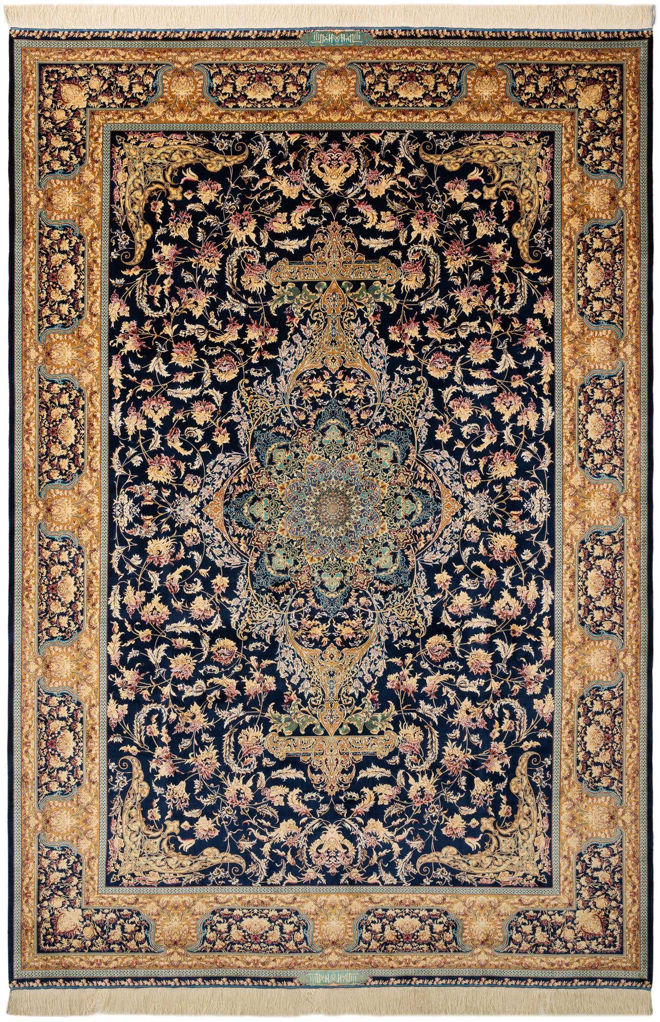 6' 6 x 9' 7 Ghom Design Rug
