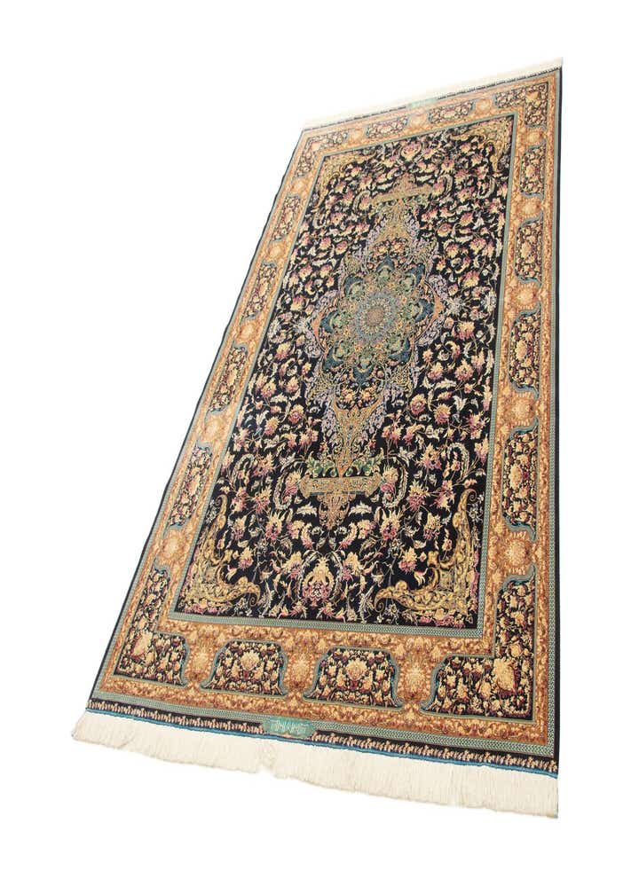 6' 6 x 9' 7 Ghom Design Rug