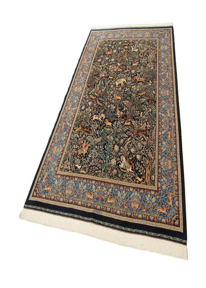 6' 6 x 9' 6 Ghom Design Rug