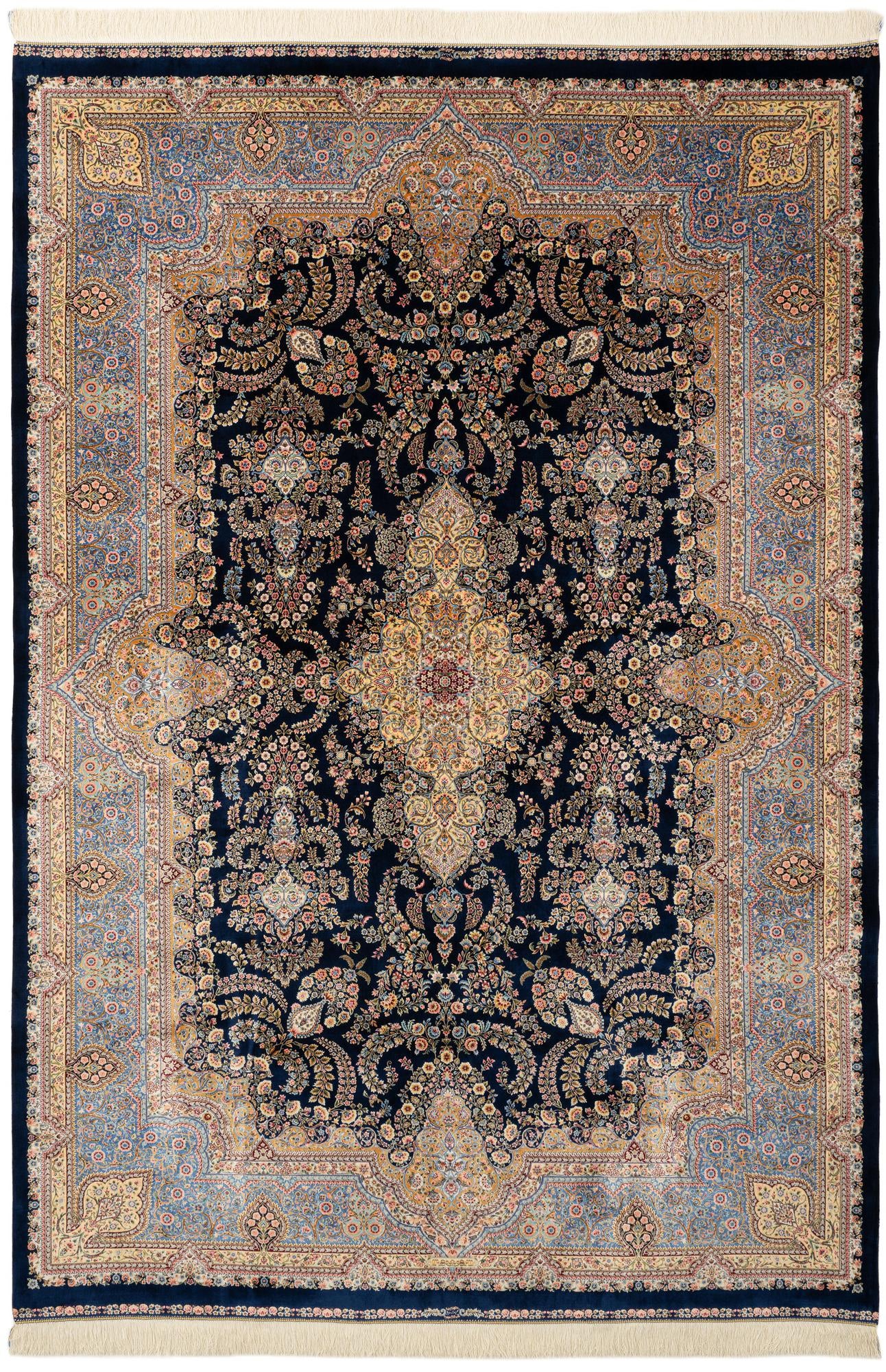 6' 6 x 9' 7 Ghom Design Rug
