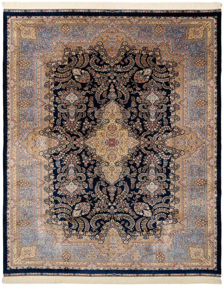 Detail image of 6' 6 x 9' 7 Ghom Design Rug