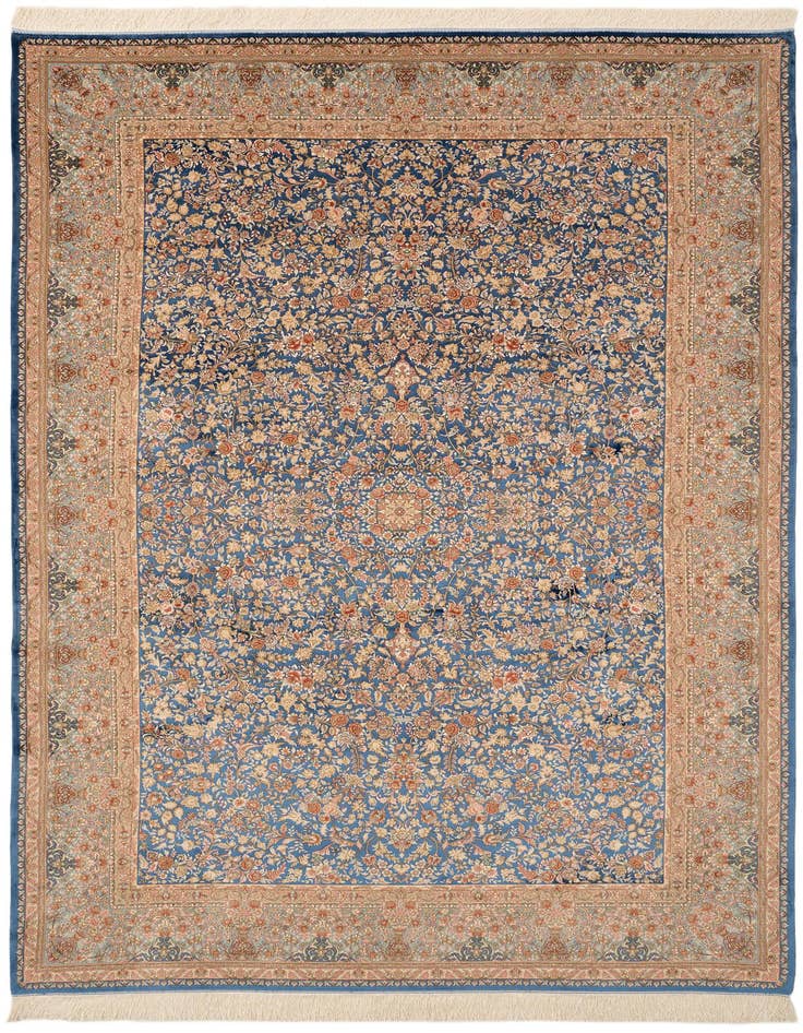 Detail image of 6' 5 x 9' 7 Ghom Design Rug