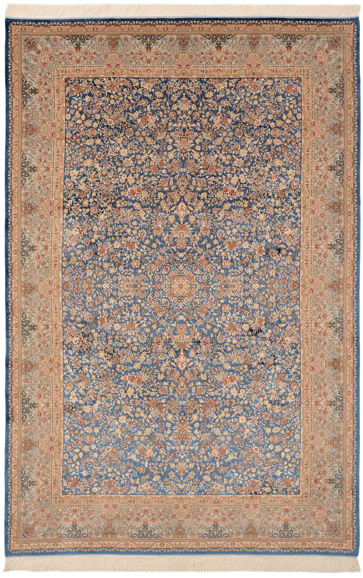 6' 5 x 9' 7 Ghom Design Rug