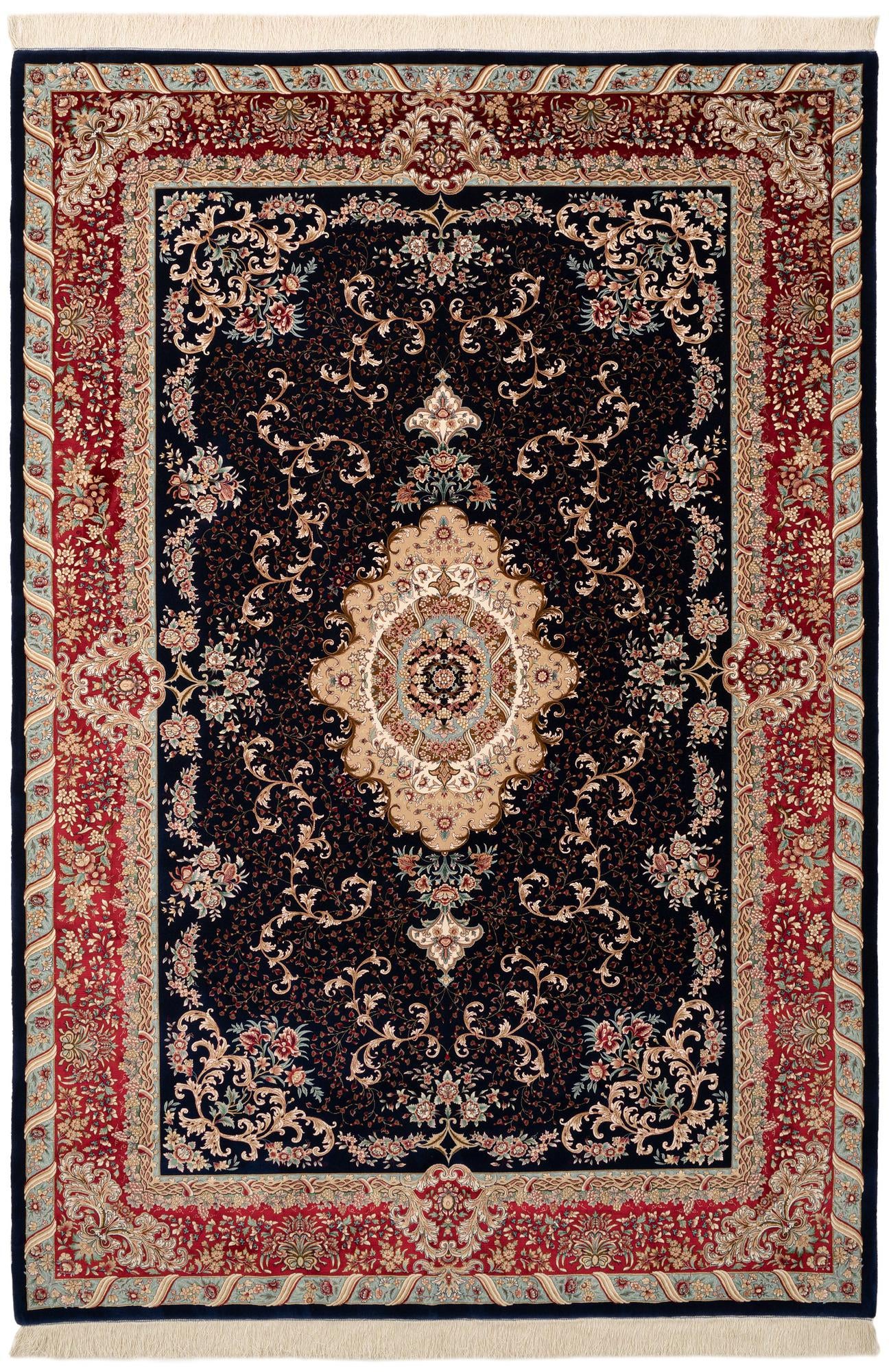 6' 6 x 9' 7 Ghom Design Rug