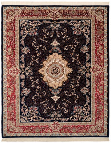 6' 6 x 9' 7 Ghom Design Rug