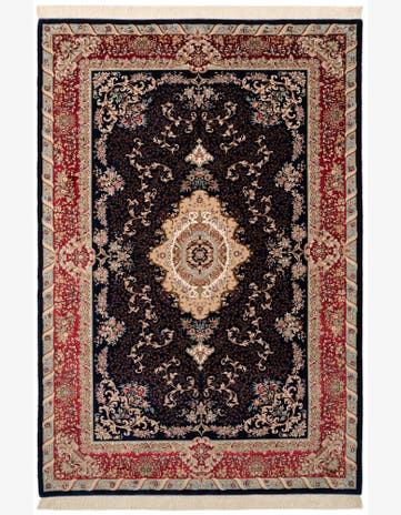6' 6 x 9' 7 Ghom Design Rug
