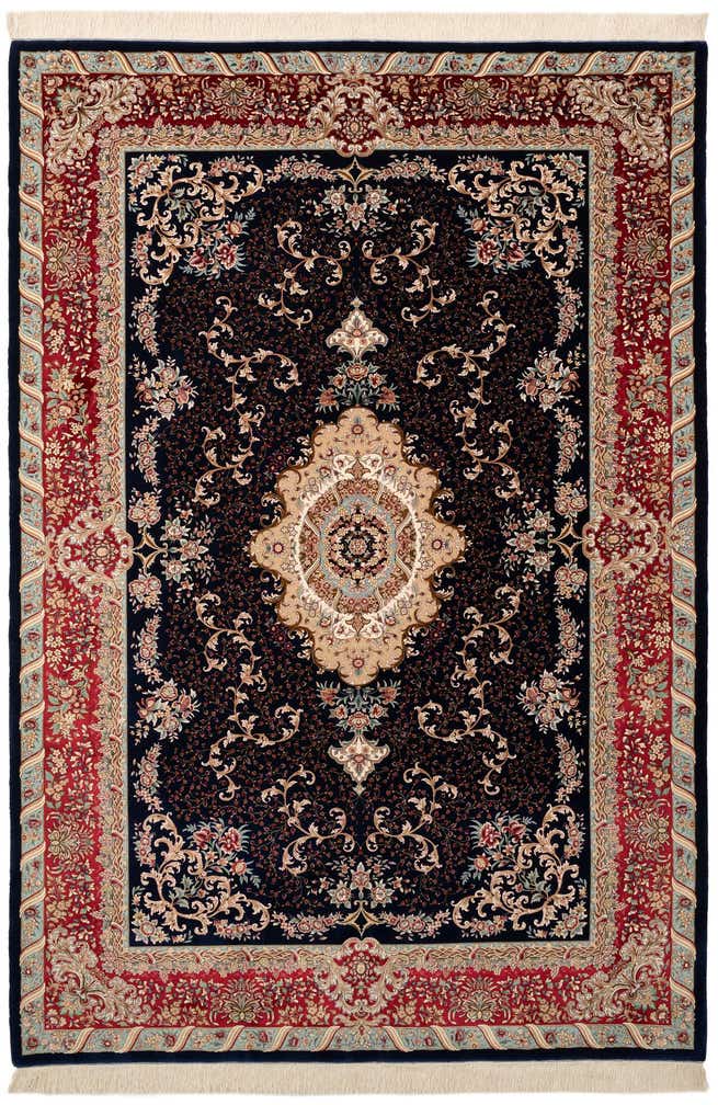 6' 6 x 9' 7 Ghom Design Rug