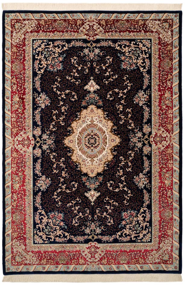 Detail image of 6' 6 x 9' 7 Ghom Design Rug