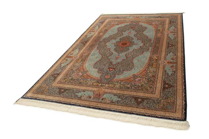 6' 4 x 9' 11 Ghom Design Rug
