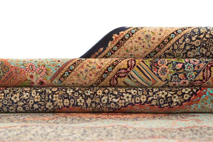 6' 4 x 9' 11 Ghom Design Rug
