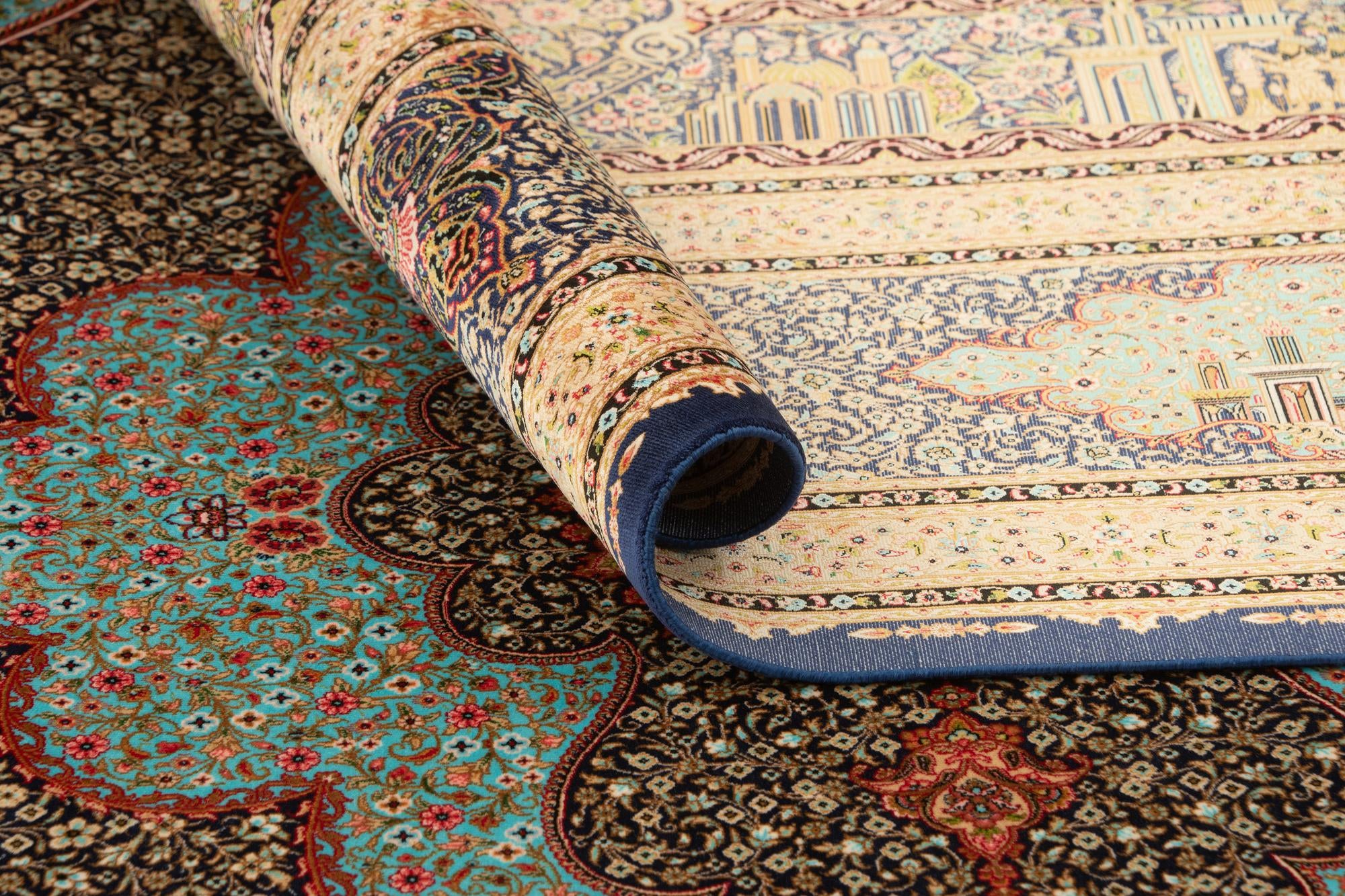 6' 4 x 9' 11 Ghom Design Rug