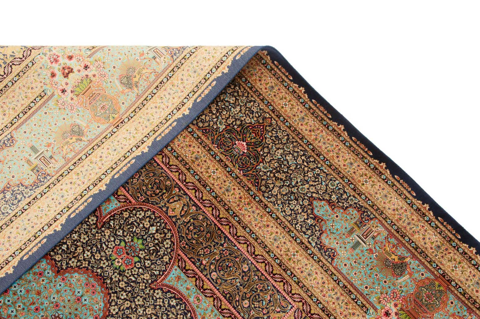 6' 4 x 9' 11 Ghom Design Rug