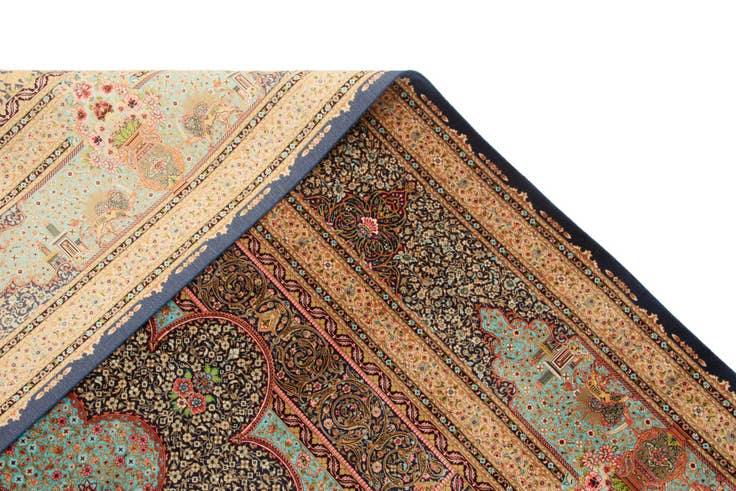 Detail image of 6' 4 x 9' 11 Ghom Design Rug