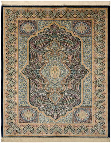 6' 6 x 9' 6 Ghom Design Rug