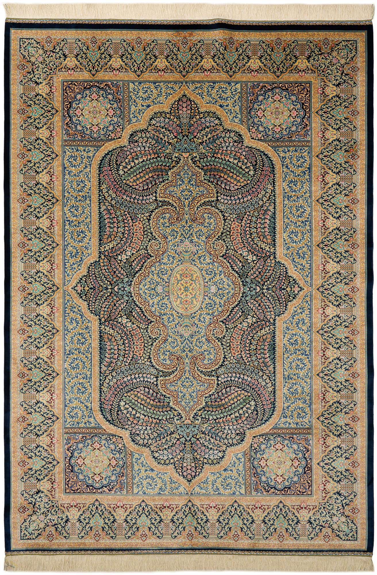 6' 6 x 9' 6 Ghom Design Rug