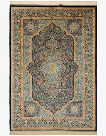 6' 6 x 9' 6 Ghom Design Rug