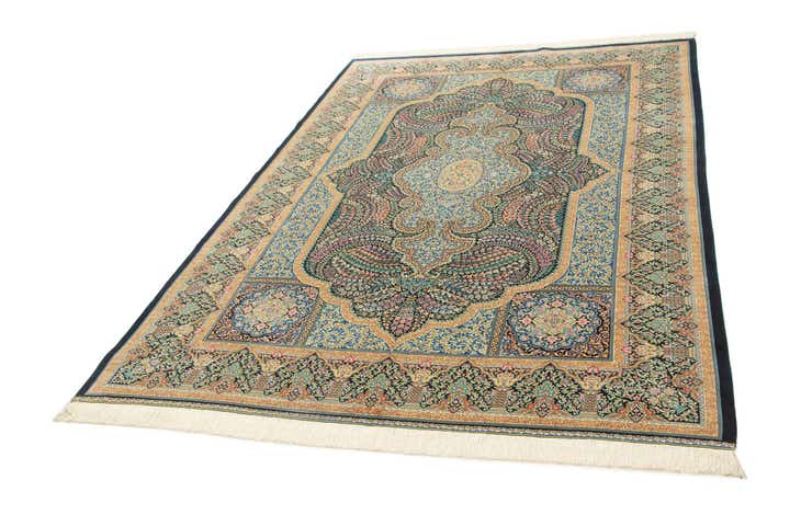 6' 6 x 9' 6 Ghom Design Rug
