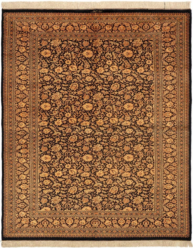 Detail image of 4' 11 x 7' 9 Ghom Rug