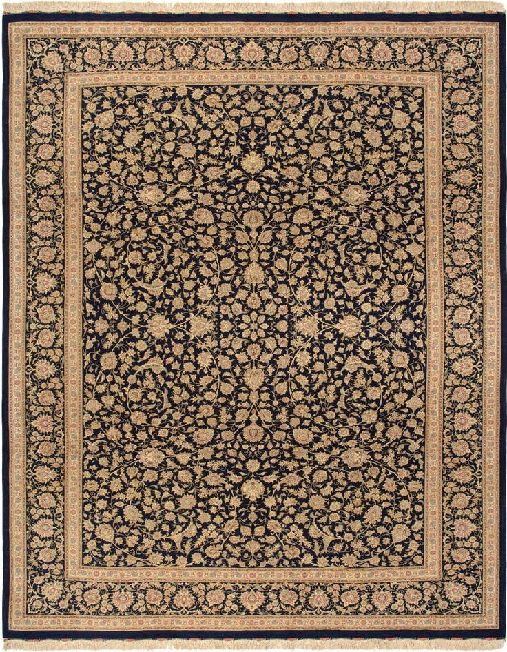 Detail image of 7' 11 x 11' 1 Ghom Silk Rug