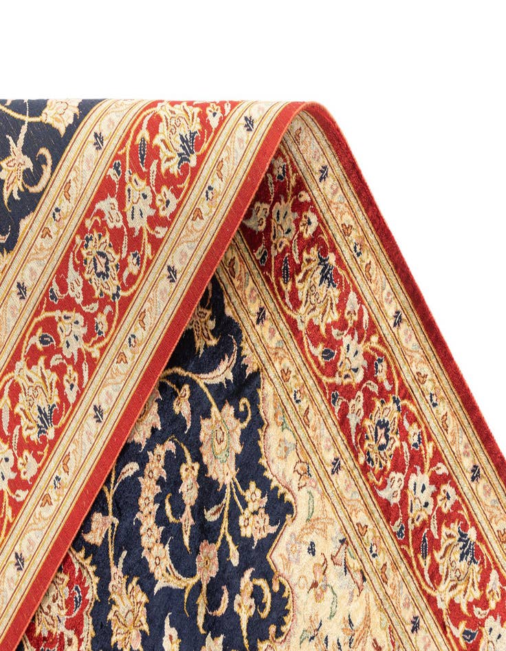 Detail image of 2' 7 x 4' Ghom Silk Rug