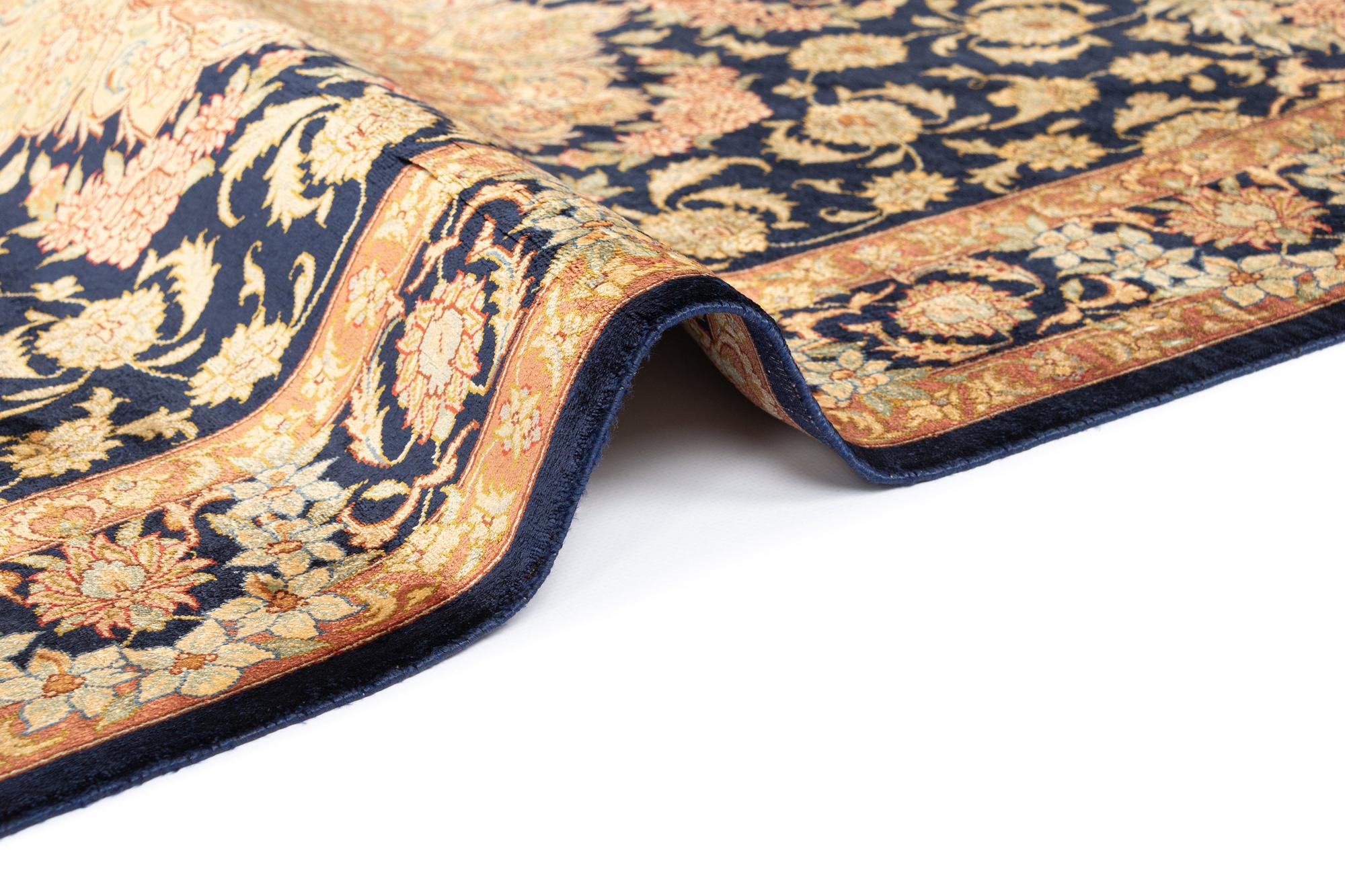 2' 7 x 4' 1 Ghom Silk Rug