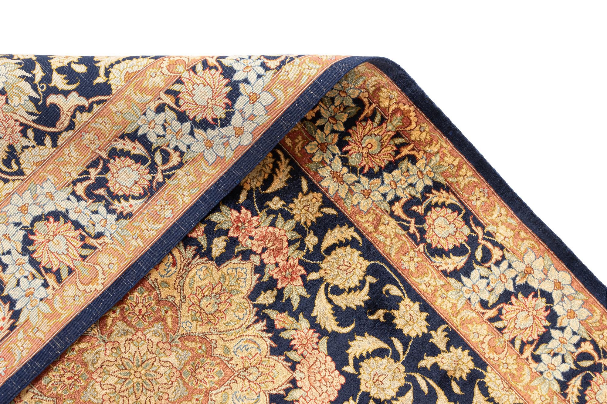 2' 7 x 4' 1 Ghom Silk Rug