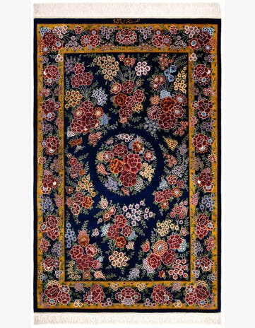 3' 3 x 5' 1 Ghom Silk Rug